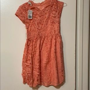Girls peach forever 21 floral dress